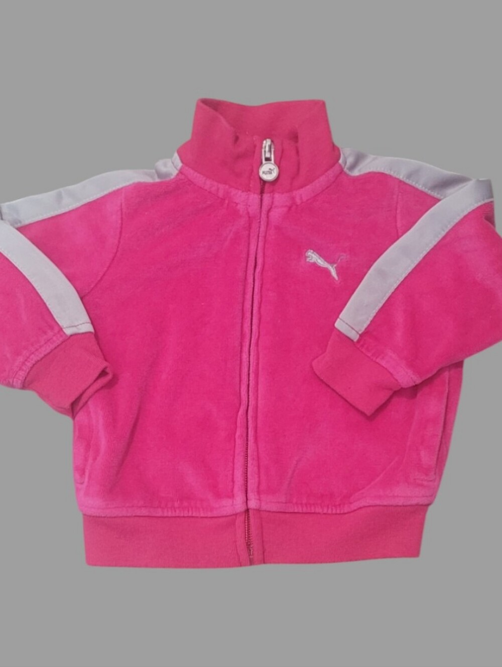 Puma Toddler Girl's Rare Pink Velour Track Jacket